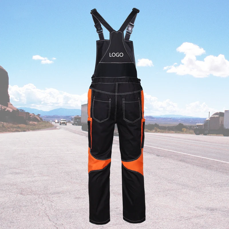 Professional Work Uniform Custom Work Pant Reflective Safety Workwear Bib Pants Overalls Cargo Pants For Men