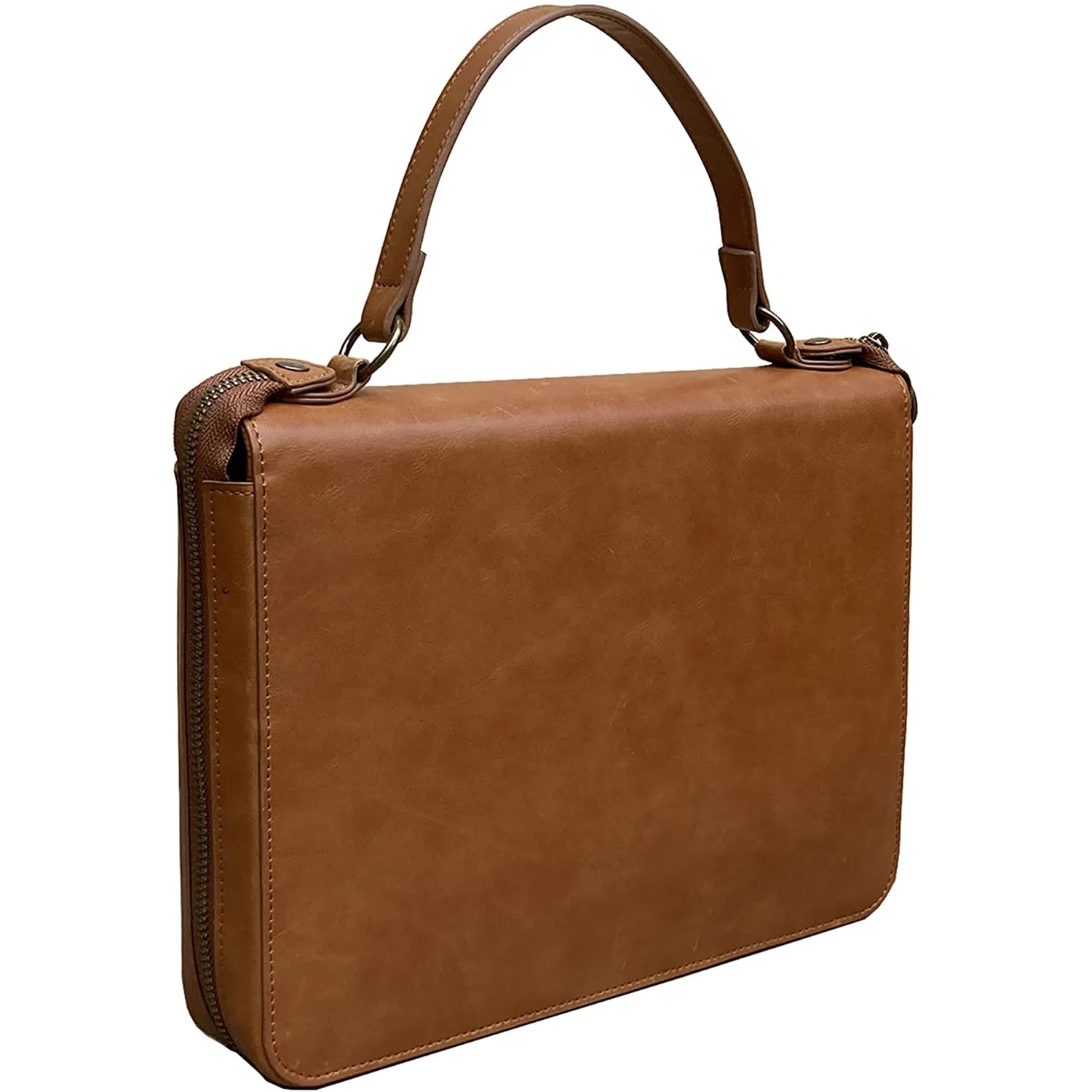 New style luxury Leather Bible Covers for Women Purse Style Case Removable Handle Leather Bible Covers