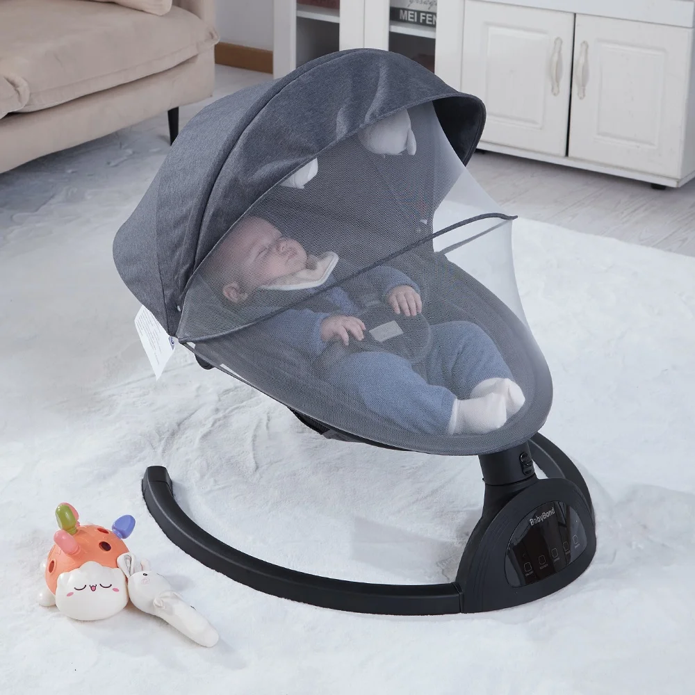 OEM Electric Portable Baby Swing for Newborn,Baby Swings Rocker for Infants, Portable Baby Swing Bouncer with 5 Rocking Speed