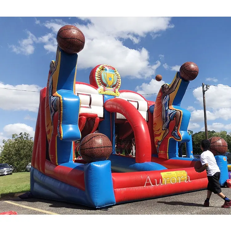 High Quality Carnival Basketball Game Inflatable Basketball Target Shooting Game Inflatable Basketball Hoop for Sale