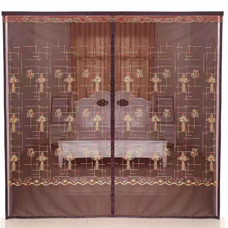 anti mosquito door curtain magnetic self priming soft screen door screen window door