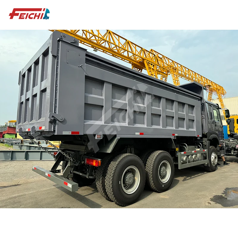 Used High Quality HOWO Dump Tipper Truck Euro 3 Emission Weichai Engine 6X4 8X4 Drive Wheel Mining Transportation Dump Trucks