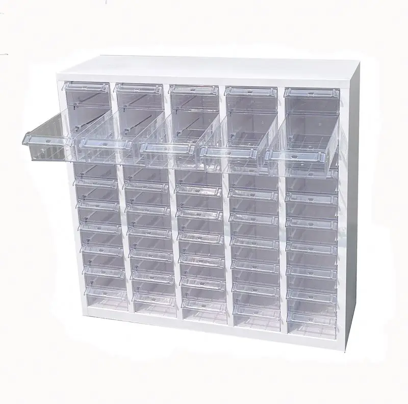 Big OEM  plastic spare parts electronic components organizer workshop 50drawer metal storage cabinet