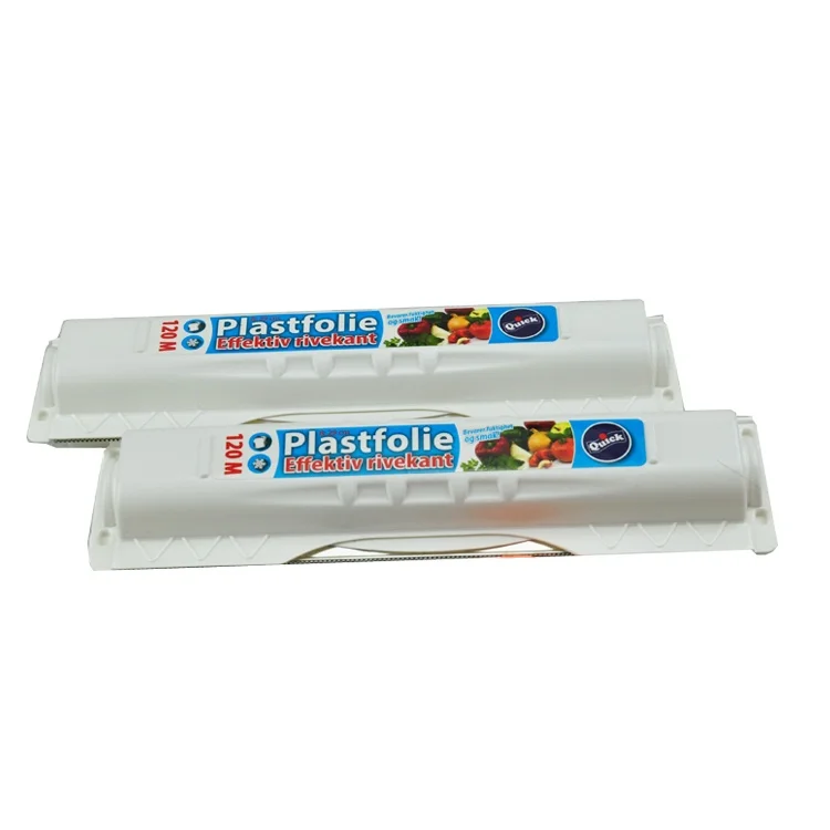 soft Pe food grade cling wrap cling film with dispenser box