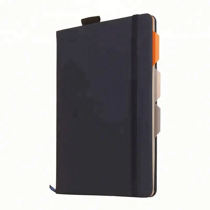 
Новый дизайн, блокнот в твердой обложке из искусственной кожи, ежедневник на заказ с эластичной лентой 