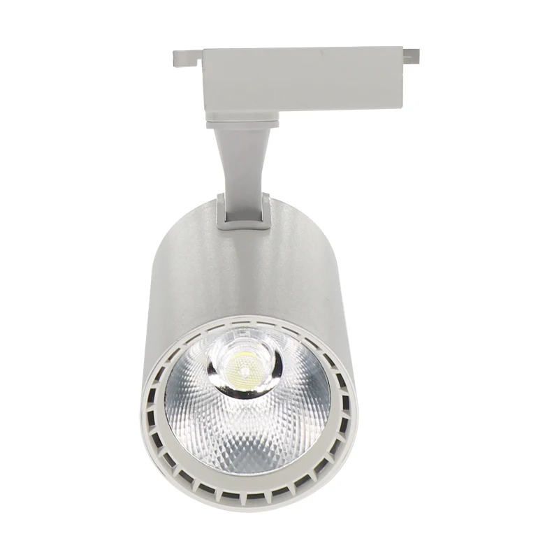 Aluminum Indoor Projector Cob Led Spot Track Light Fixtures Hot Design White Anti Glare 20w 90 Modern TRACK Lights AC 165-265V