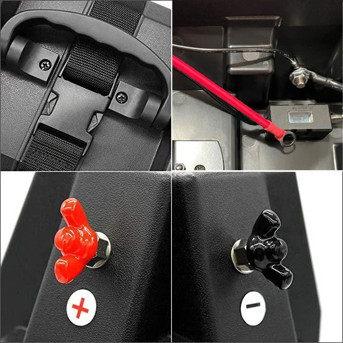 High Current Terminal 2 x USB Output 5.1V 4.8A RED Light LED Voltmeter Battery Box With Online Fuse Box