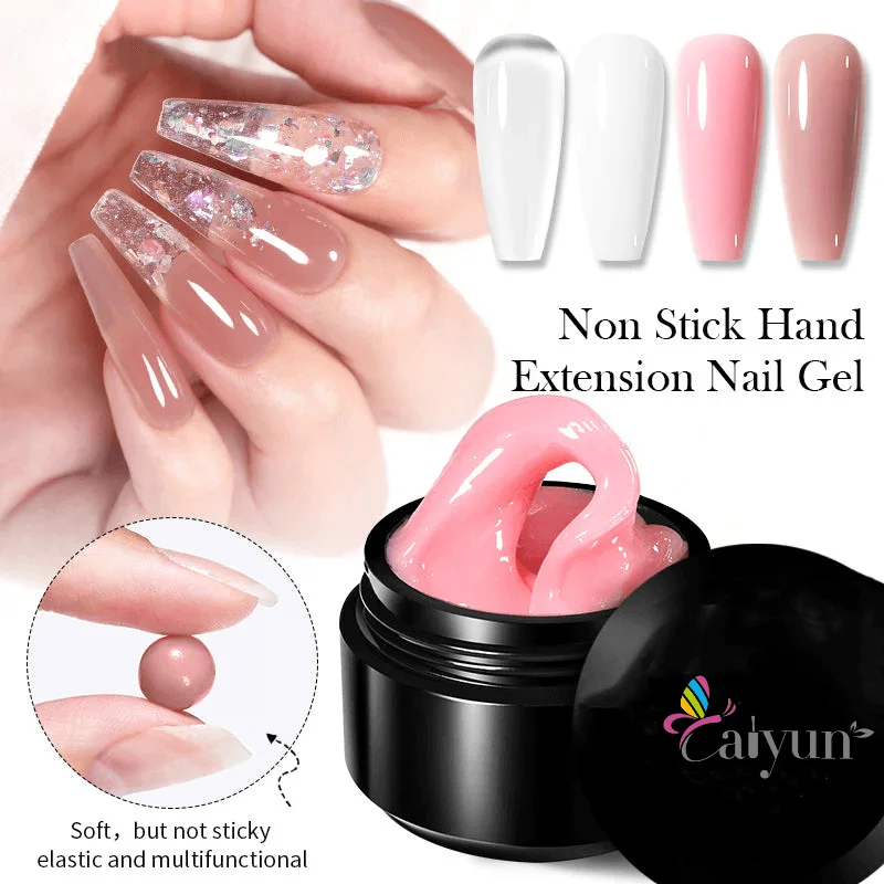 4 In 1 Non-Wipe Extension Nail Construction Glue Solid Building Gel For Diy Art Manicure