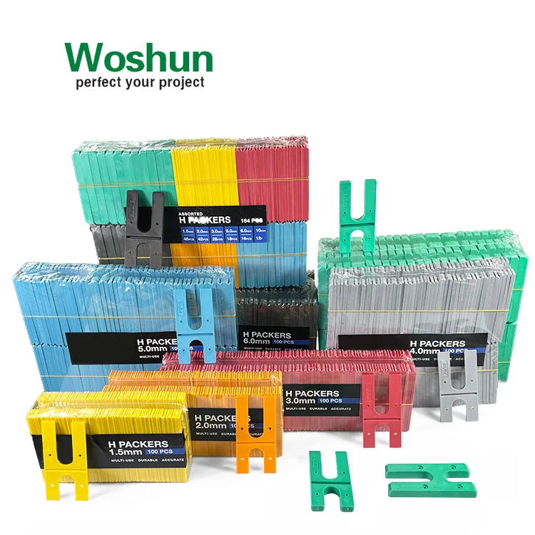95x46mm Plastic H Shim H Packer Plastic  Construction Material Window Packers Plastic Horseshoe Shim for Window Door Frame