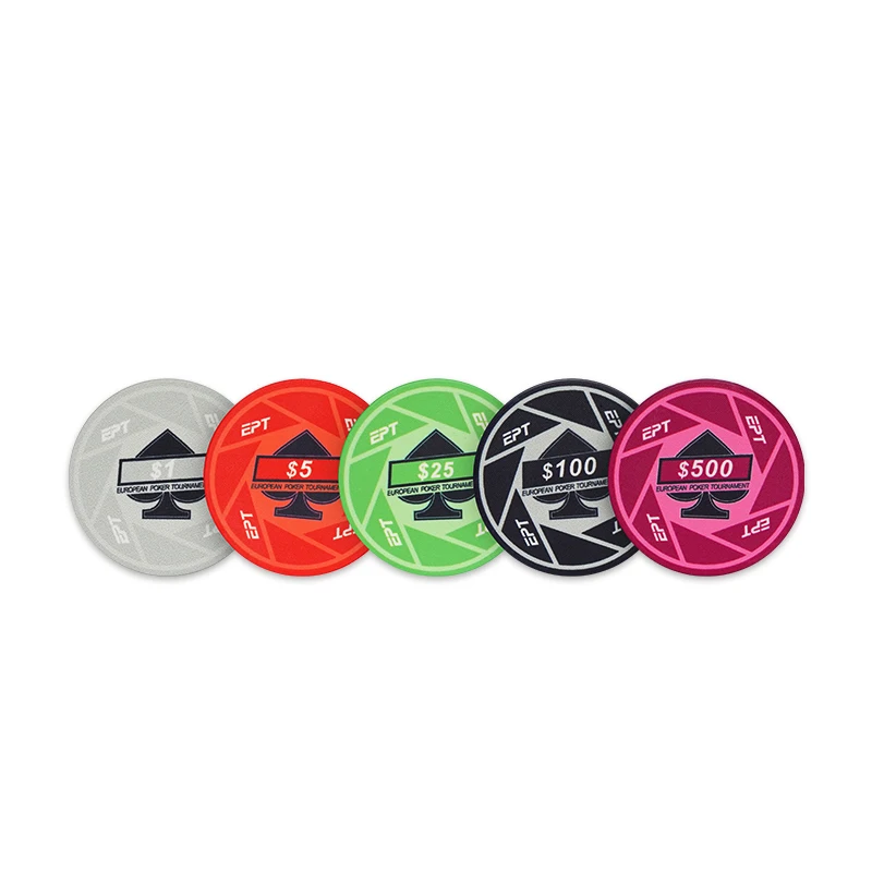 YH Cheap Custom 10g Ceramic Poker Chips 300pcs EPT Chip Sets for Texas