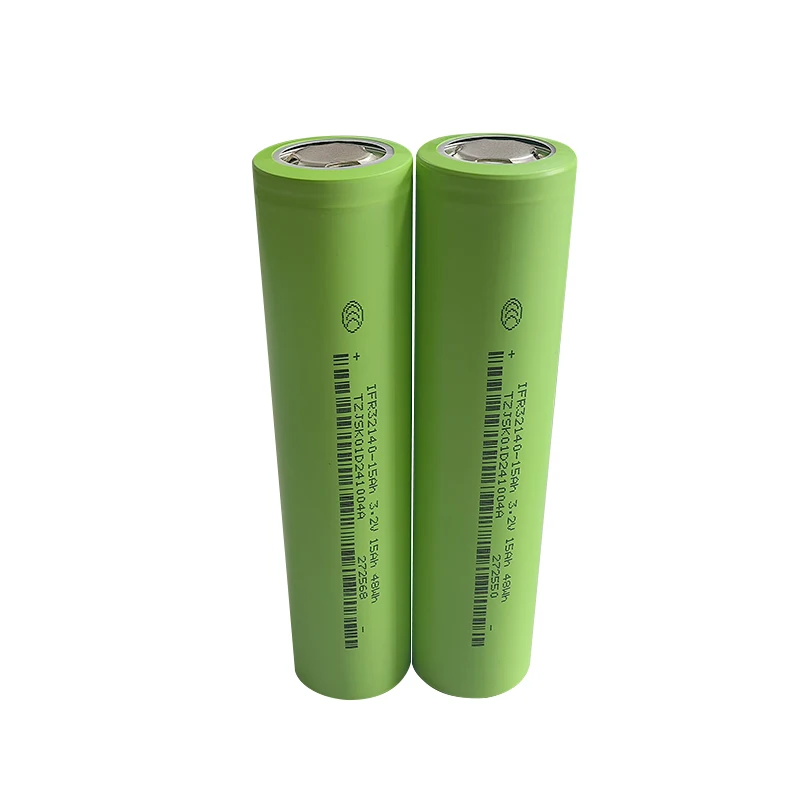 Cylindrical Lithium Cell 15Ah 3.2V LiFePO4 32140 15A Lithium iron Phosphate Battery For Solar System