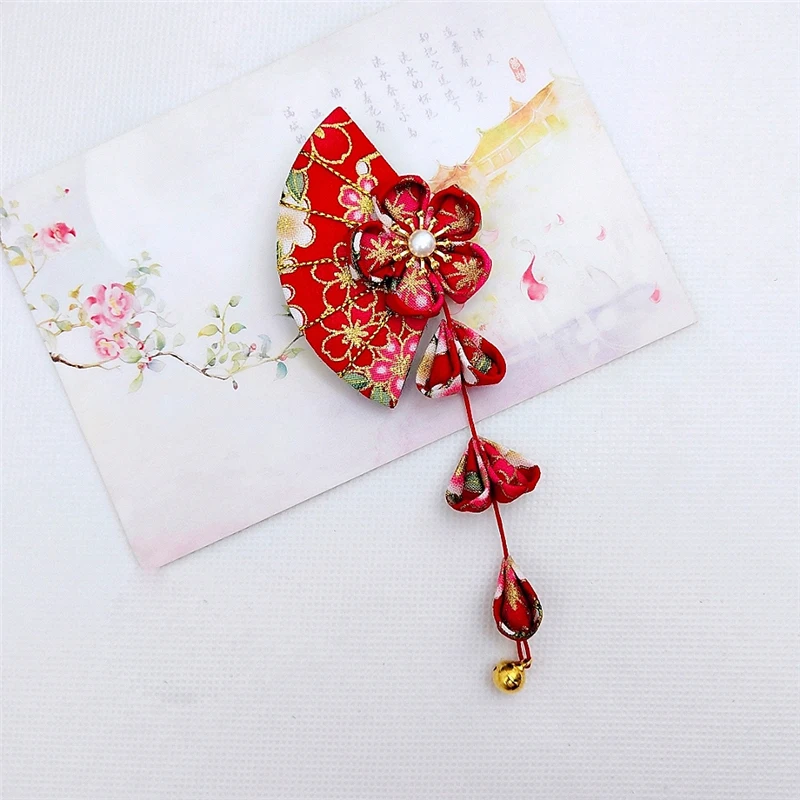 Заколка для волос в японском стиле Сакура, кролик, кисточка, 1 шт., заколка для волос, аксессуары для волос, Декор, реквизит для косплея, подарок для женщин и девочек