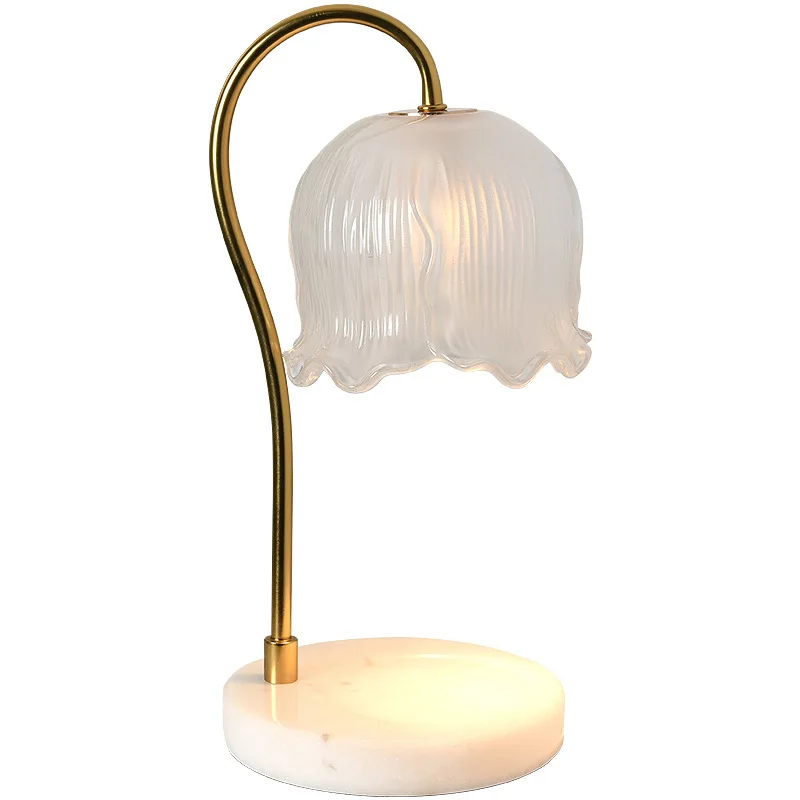 Retail Hot sale metal water transfer wood color home candle warmer wholesale pyramid scented fragrance lamp with dimmer Switch