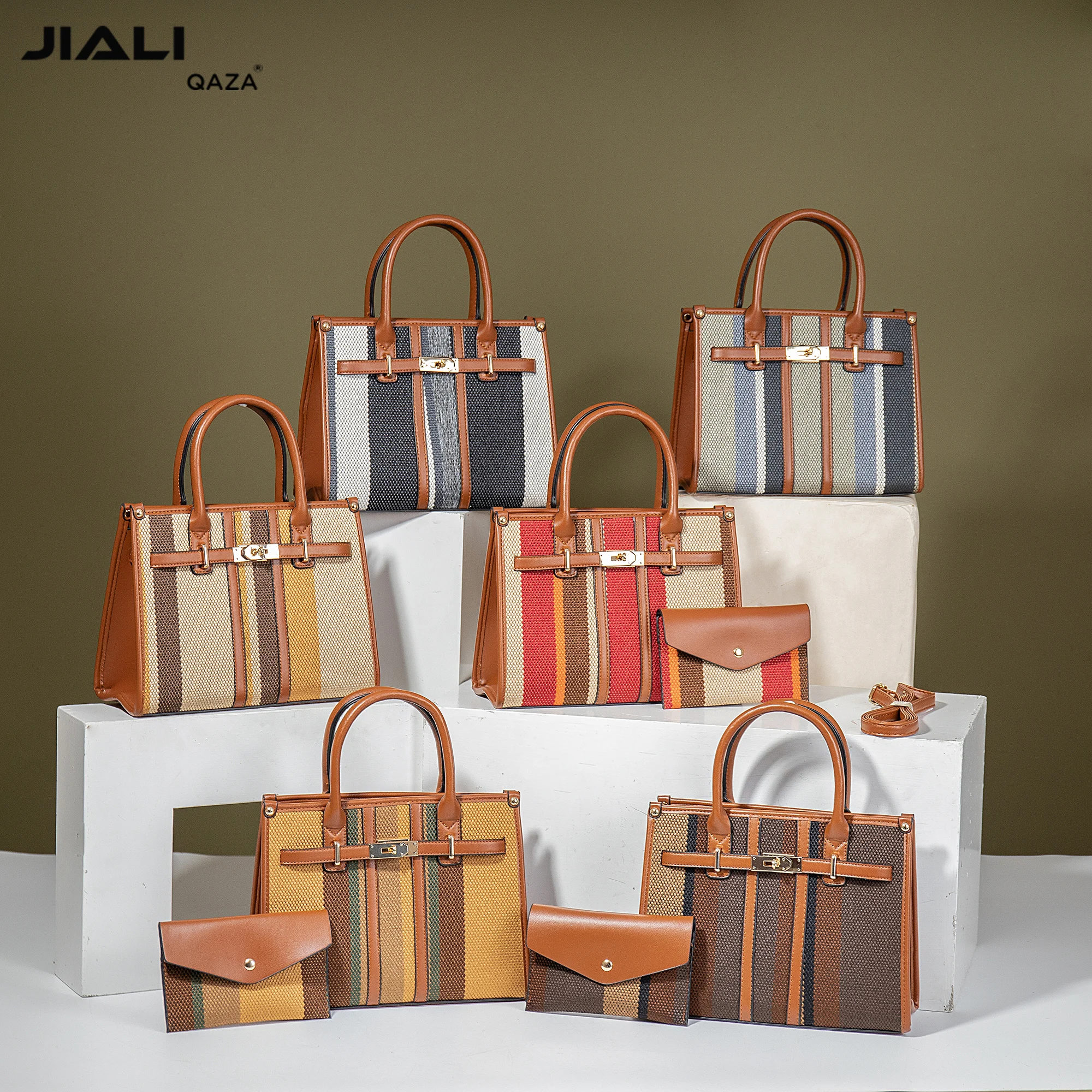 QAZA design good quality handbags for women luxury lady handbag leather Best selling ladies handbags