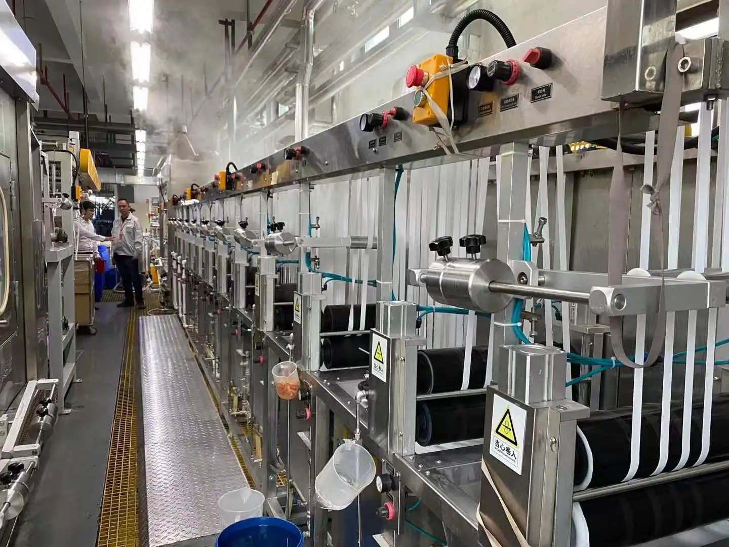 KINWAH narrow tape dyeing machine semi-automatic polyester label ribbons continuous dyeing machine