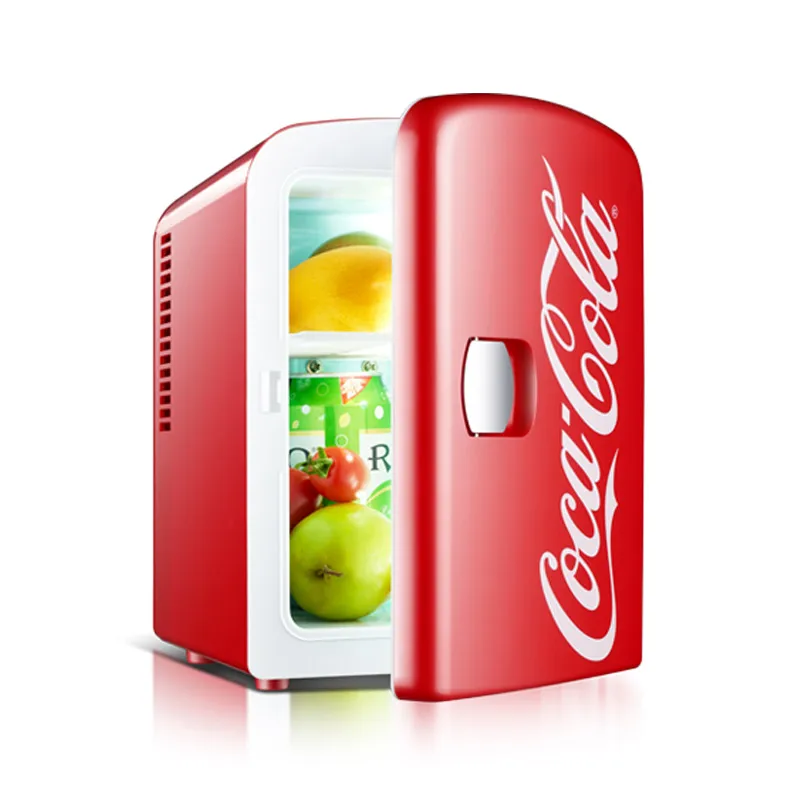 Portable Mini Fridge 4 Liter 6 Can Skincare Fridge Ac 120v Dc 12v Small Refrigerator Cooler And Warmer