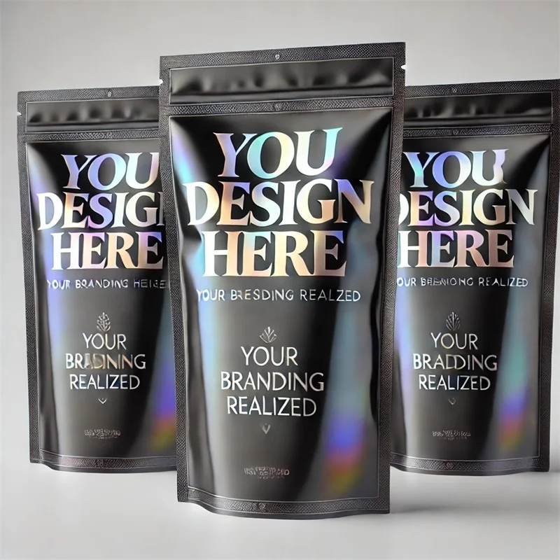 Custom Printed Resealable Ziplock Food Smell Proof Stand Up Pouch Foil 3.5g Plastic Packaging Mylar Bags