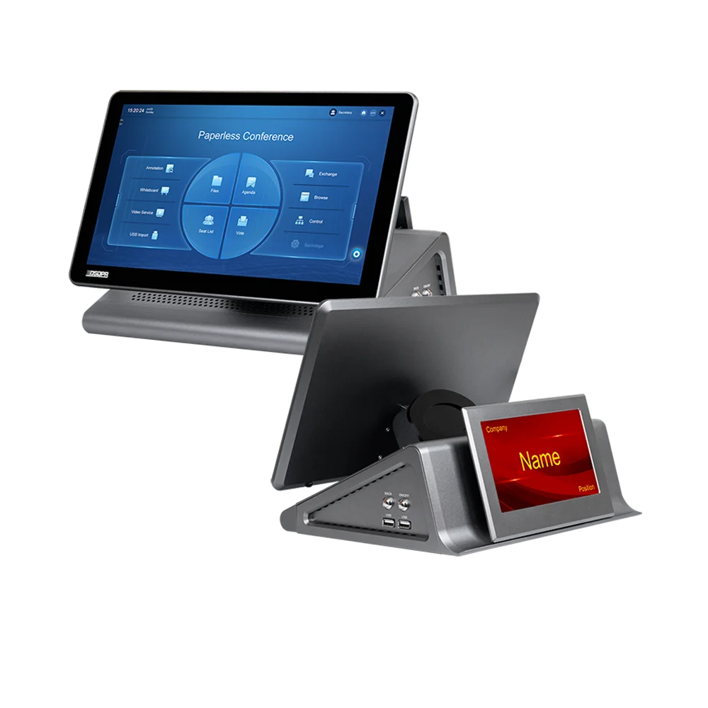 DSPPA 13.3 Inch LED Motorized Paperless Conference System Interactive Monitor Lift