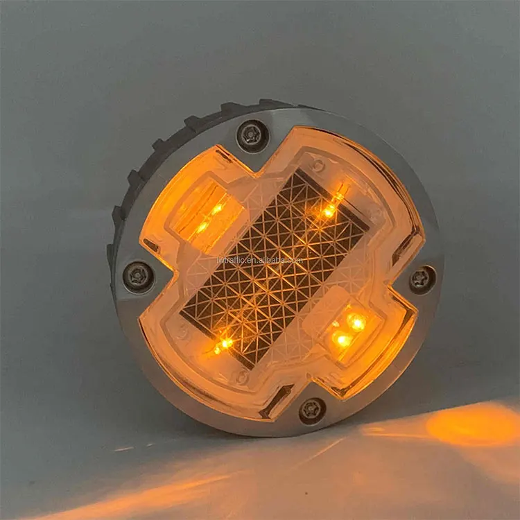 Outdoor Solar Panel Vial Waterproof Bottom Nokin d143 Underground Rechargeable Powered Single Sided Plastic Solar Road Studs