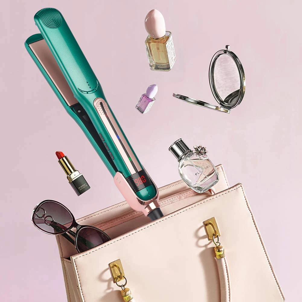 Lidow 1-Inch 3D Wholesale professional ceramic hair flat iron hair straightener with digital temperature control