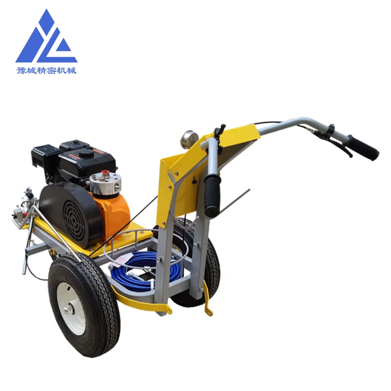Hand push self propelled thermoplastic hot melt road line painting pavement equipment machine for sale