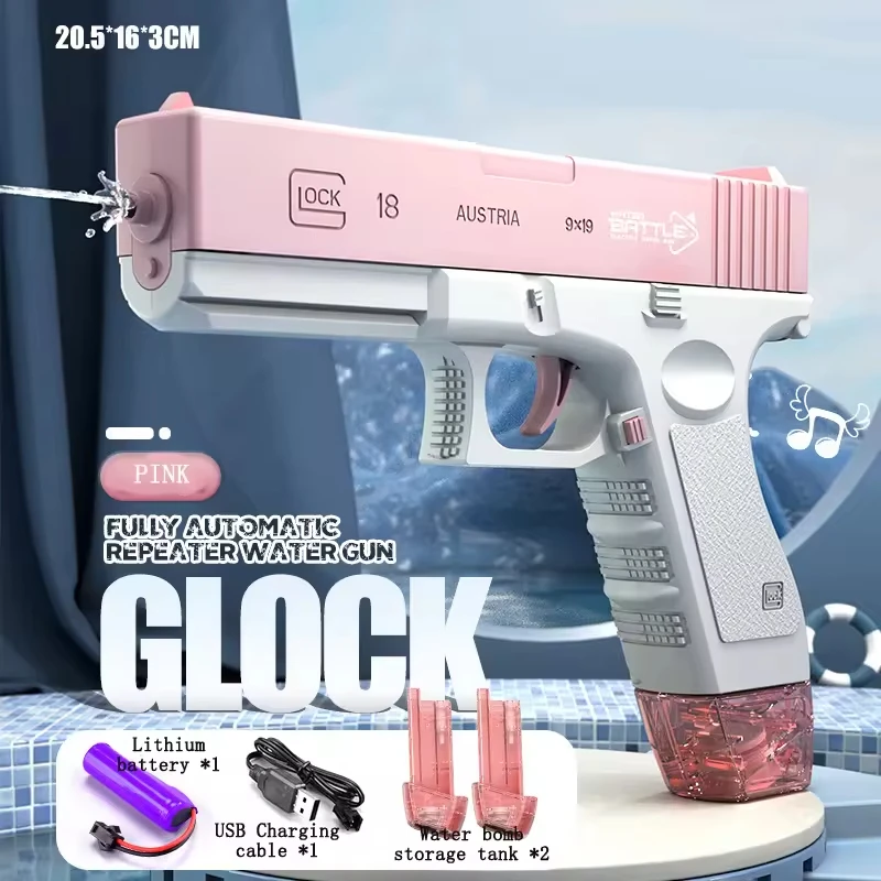 Hot Selling Water Gun Kids Summer Outdoor Playing Water Spray Gun Large Capacity High Voltage Continuous Electric Water Gun