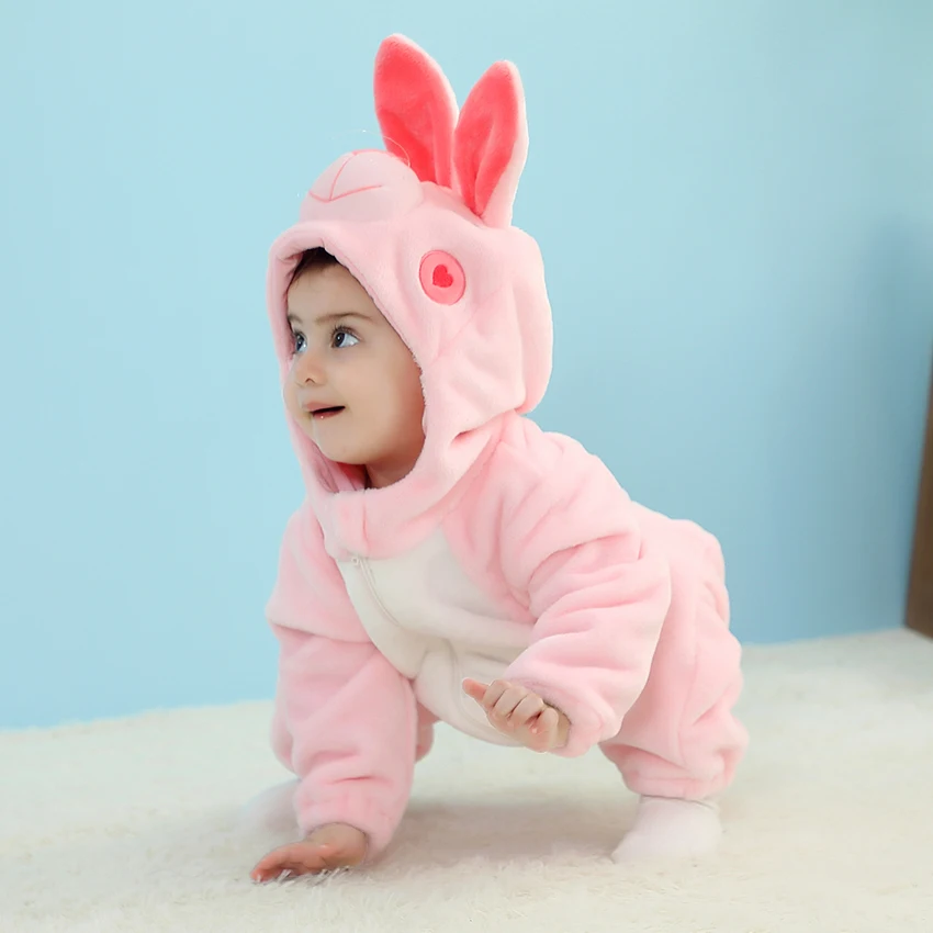 Halloween costume Panda Baby Animal Onesie Kid Pink Cow Romper Toddler Halloween costume