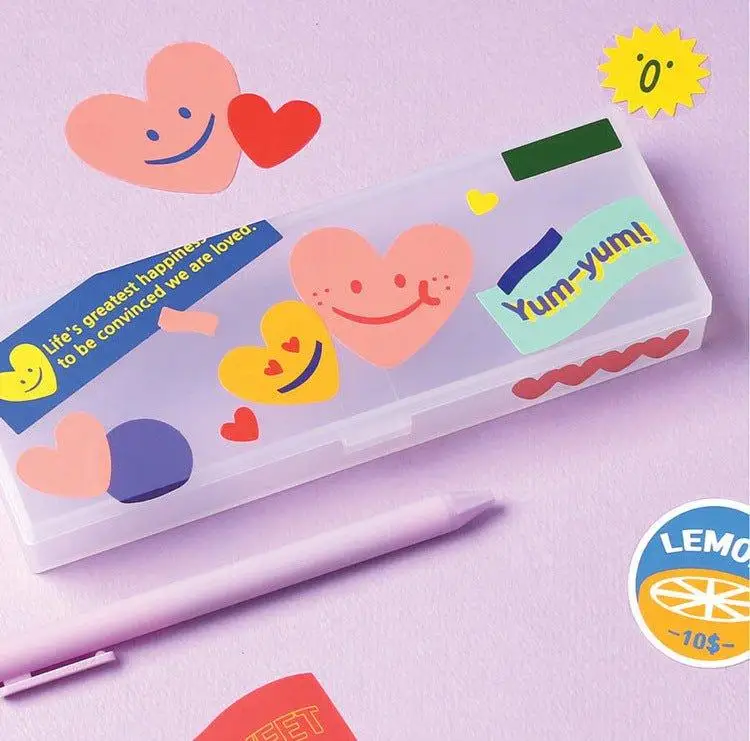 Customized private label shipping vinyl pvc waterproof labels fashionable cute cartoon stickers for boxes bottles