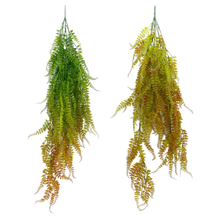 Wedding Indoor Outdoor Decoration Artificial Hanging Vines Faux Greenery Fern Leaves Plant For Wall