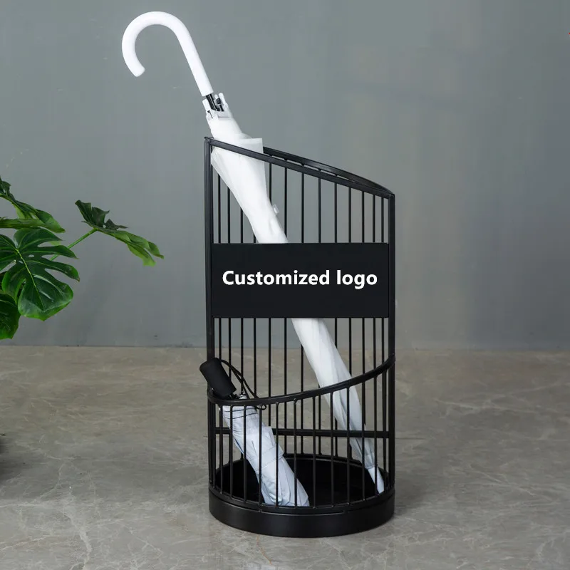 Simple Nordic Home Umbrella Organizer Stand Metal Commercial Storage Rack Hotel Umbrella Stands
