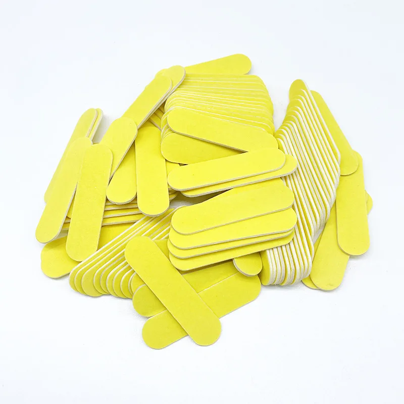 2024 New YD Double-sided Mini Polishing Disposable Handmade Press Nails Small Nail Files 100 Pack Set