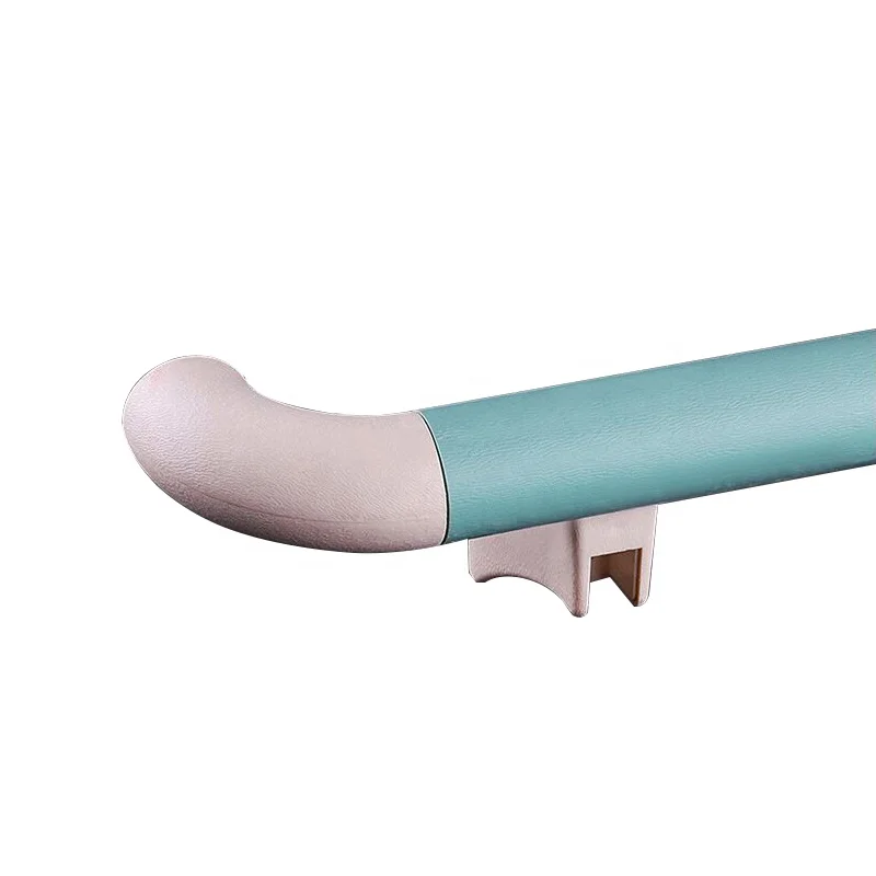 Fast delivery aluminum alloy plastic handrail stair cover medical handrails