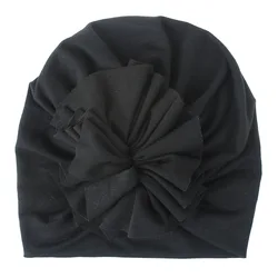 4248 Baby Headband Accessories Newborn Infant Kids Boy Girl  Turban Knot Cotton Beanie Hat Flower Solid Soft Head wraps
