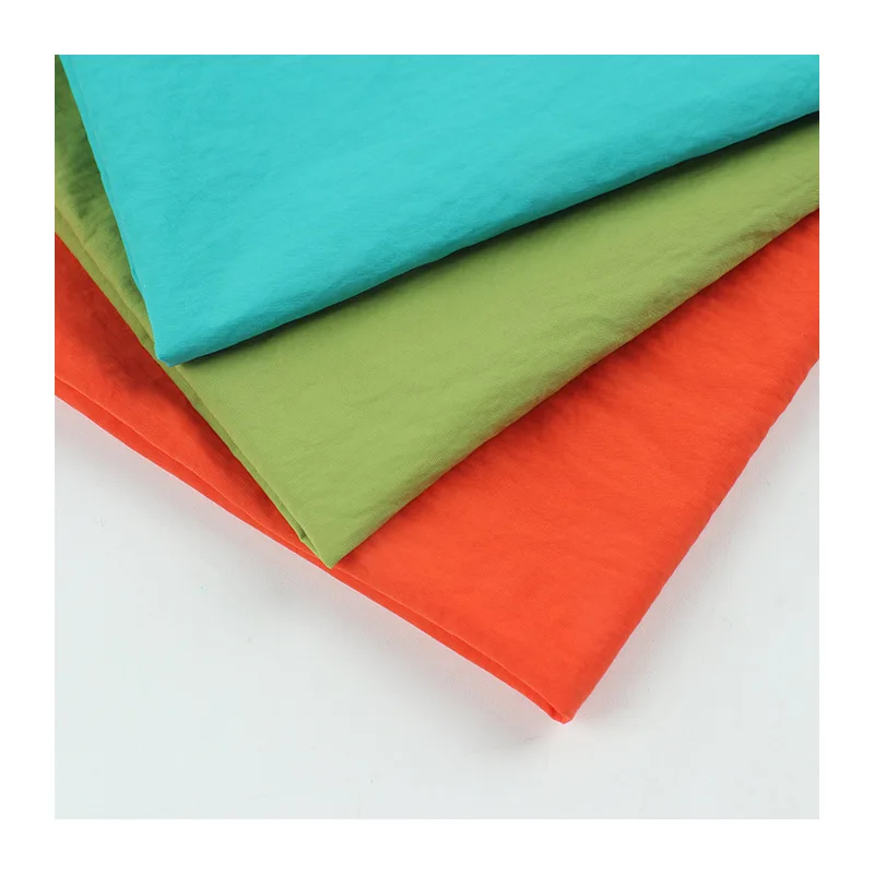 Store colors 260T crepe 100% nylon fabric 40D*40D  80GSM Crepe coat nylon fabric casual  popular pants fabric