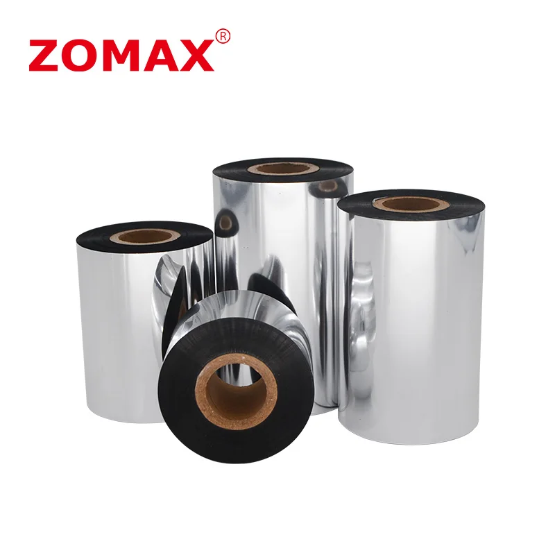 Высококачественная Черная термопереносная лента премиум класса из смолы, совместимая с Zebra,TEC, INTERMEC,Citizen,TSC,GODEX,ARGO