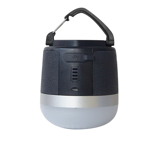 Waterproof bluetooth speaker rechargeable led camping light with magnetic base
