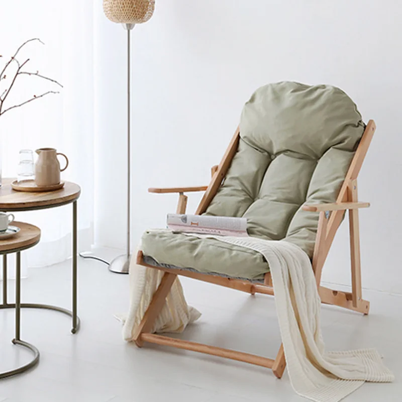 Лужайки для дивана Recliner портативное складное кресло Giovanni Съемная мягкая подушка с регулируемым углом наклона кресла гостиная отдыха деревянный