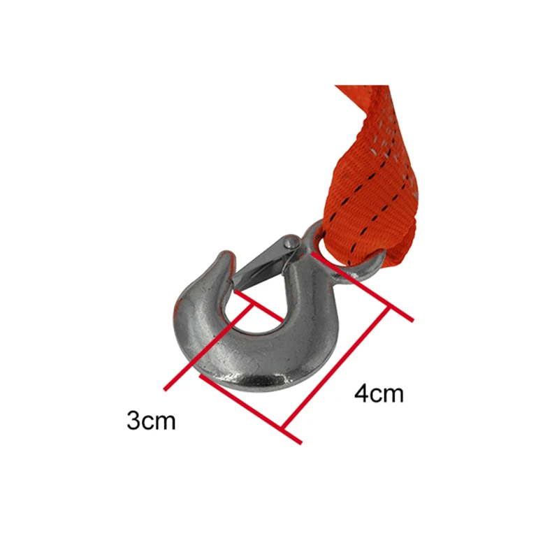 5T emergency flat towing belt car tow strap