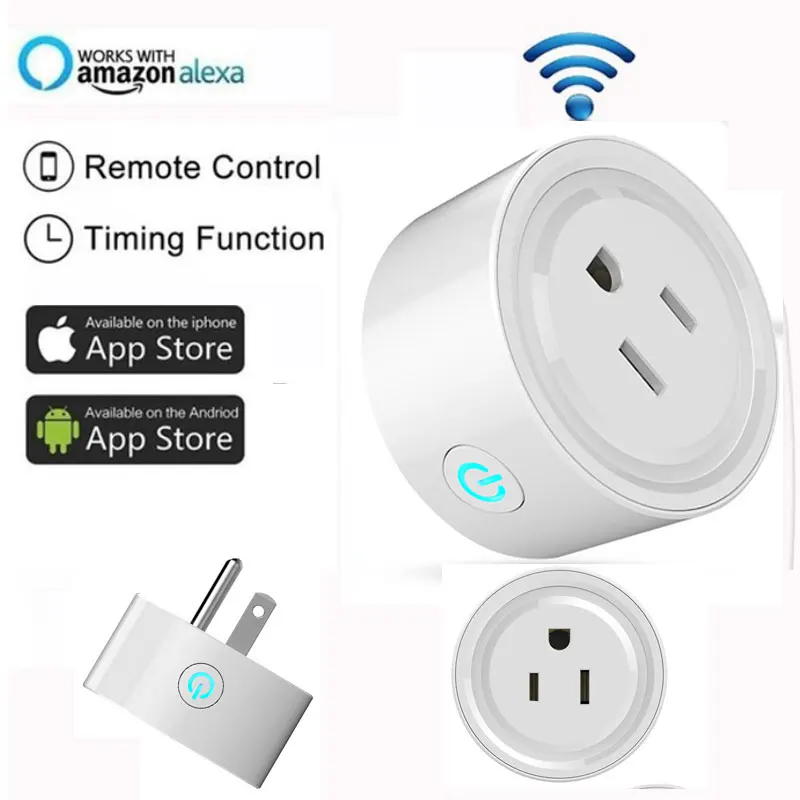 Remote Control by Wifi Smart Home  APP support Alexa Google Home Programmable Smart Socket Wifi Plug IFTTT Smart Wifi Plug