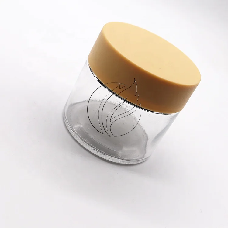 CR Oil Containers Glass Balm Jar Child Resistance Glass Containers Portable Cream Glass Balm Jar