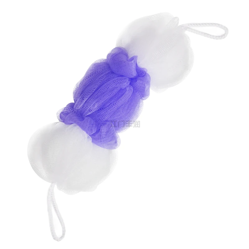 All Natural 30G~75G Custom Large Loofah Bath Sponge Body Scrubber Mesh Shower Pouf Bath Ball Sponge for Exfoliating