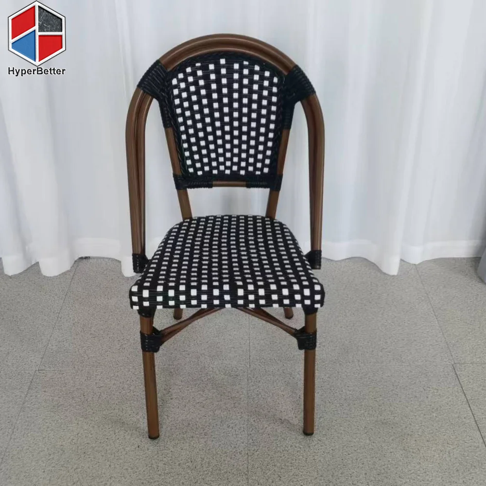 Rattan Classic Side Chair in Black Wicker