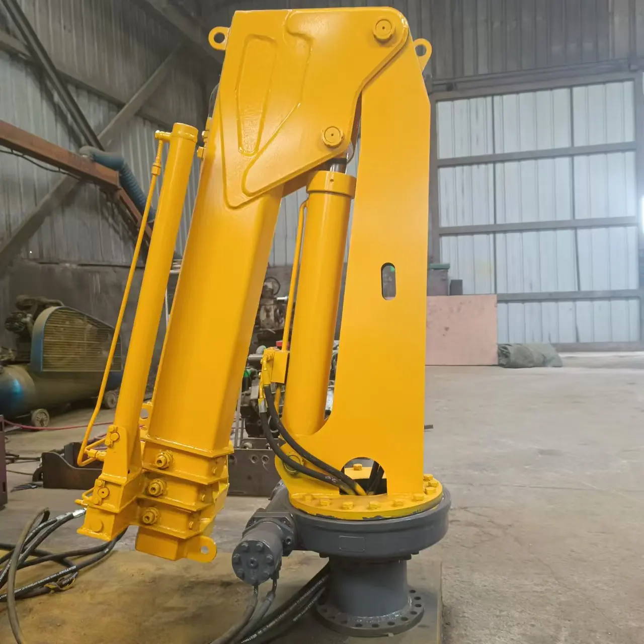 China factory supply portable 1ton 1.5ton 2ton pickup truck lift crane trailer crane mini truck mobile crane for sale