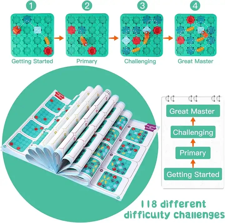 Hot Selling 118 Challenges Logical Road Builder Maze Game Road Building Game Build A Track Brain Teaser Puzzles