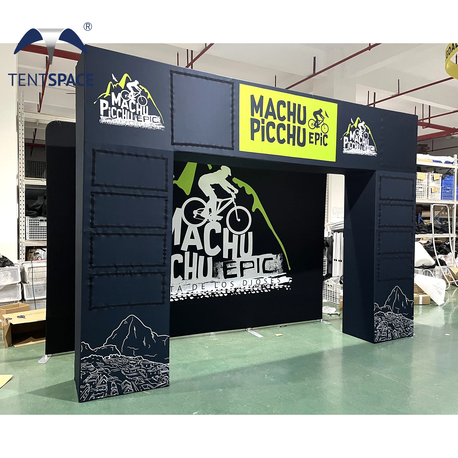 start finish line race arch branded sport events advertising equipment arch football game racing archway door