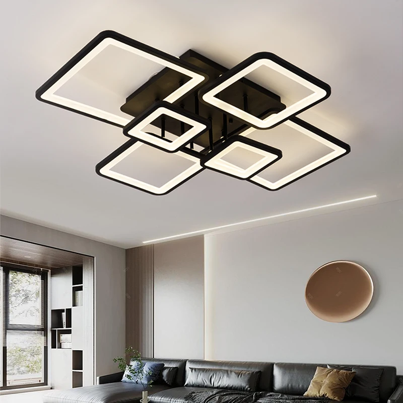 Lights for home ceiling remote control design indoor decorative modern fixtures acrylic chandelier led ceiling lights