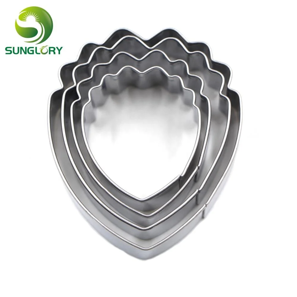 Набор резцов из нержавеющей стали для цветов, комплект из 4 предметов для вырезания пионов, лепестков, жвачки, пасты, помадки, инструменты для украшения тортов