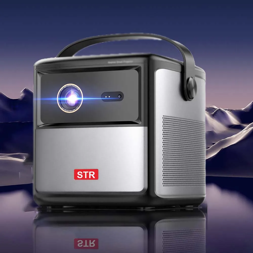 Portable Mini Smart Android 11.0 System BT 5.0 Dual-Band WIFI Outdoor Beamer 450 ANSI Lumens Wireless Pocket 3D Projector