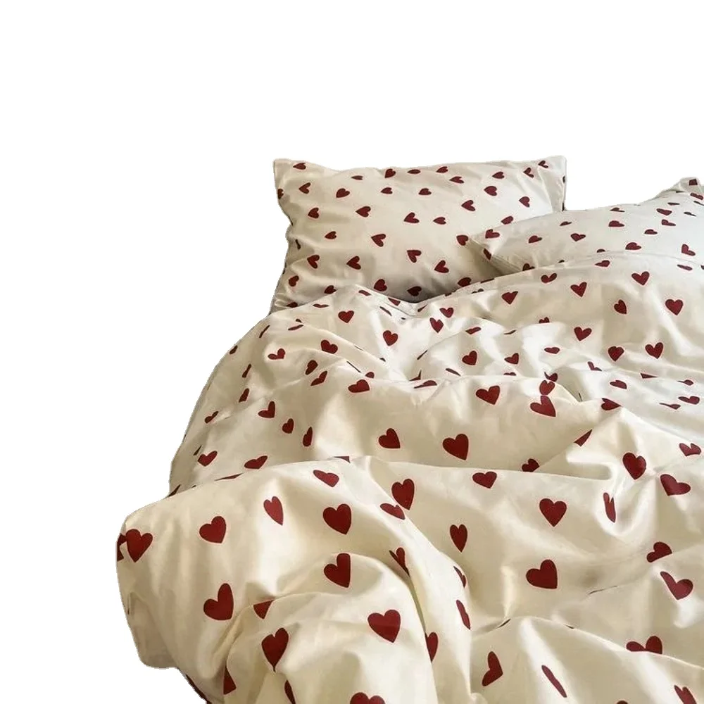 Комплект постельного белья в Корейском стиле для мальчиков и девочек односпальная наволочка с плоской простыней постельное белье детей взрослых модный домашний текстиль