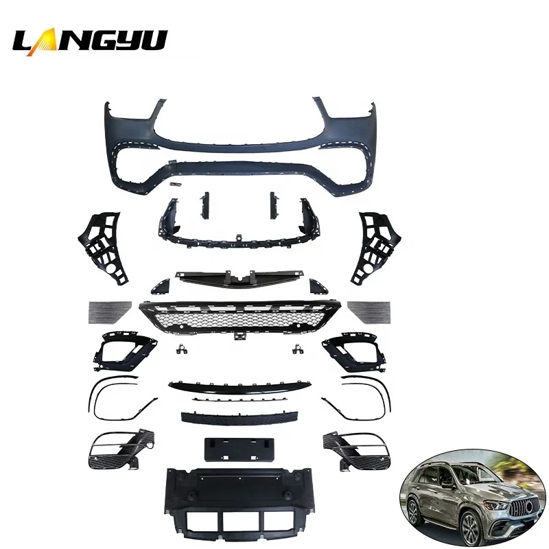 Car Parts & Car Accessories PP BodyKit For Mercedes Benz GLE W167 Upgrade GLE 63 AMG 2020+